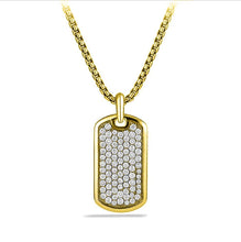 Load image into Gallery viewer, Father&#39;s Day Deal!  Micro-Pav&#39;e Crystal Pendant Necklace in 14K Gold- Multiple Options