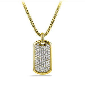 Father's Day Deal!  Micro-Pav'e Crystal Pendant Necklace in 14K Gold- Multiple Options