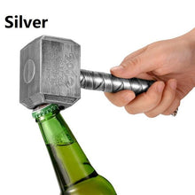 Load image into Gallery viewer, JINJIAN Silver Beer Bottle Openers Multifunction Hammer Of Thor Shaped Beer Bottle Opener With Long Handle Bottler Opener Beer