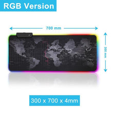 Load image into Gallery viewer, Gaming Mouse Pad RGB Mouse Pad Gamer Computer Mousepad RGB Backlit Mause Pad Large Mousepad XXL For Desk Keyboard LED Mice Mat