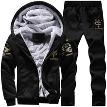 Load image into Gallery viewer, Causal Tracksuits Men Set hooded Thicken Fleece Hoodies + Sweatpant 2019 Winter Spring Sweatshirt Sportswear Male Letter Print