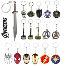 Load image into Gallery viewer, Marvel Avengers Thor Axe Hammer Keychain Stormbreaker Thanos Venom Spider-men Multiple Choice Gift For Fans Keyring Jewelry