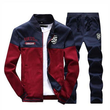 Load image into Gallery viewer, Free Shipping New Men Sets Fashion Spring Autumn Sporting Suit Sweatshirt +Sweatpants Mens Clothing 2 Pieces Sets Slim Tracksuit