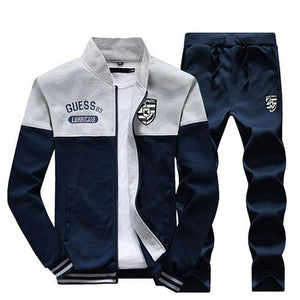 Free Shipping New Men Sets Fashion Spring Autumn Sporting Suit Sweatshirt +Sweatpants Mens Clothing 2 Pieces Sets Slim Tracksuit