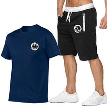 Load image into Gallery viewer, Summer Short Sets Men Casual Suits Sportswear Tracksuit cotton t-shirt+shorts high quality Casual Hip hop print brand clothing