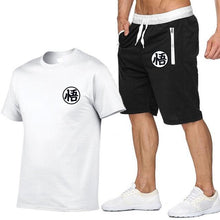 Load image into Gallery viewer, Summer Short Sets Men Casual Suits Sportswear Tracksuit cotton t-shirt+shorts high quality Casual Hip hop print brand clothing