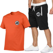 Load image into Gallery viewer, Summer Short Sets Men Casual Suits Sportswear Tracksuit cotton t-shirt+shorts high quality Casual Hip hop print brand clothing