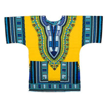 Load image into Gallery viewer, Dashiki fashion design African traditional printed 100% cotton Dashiki T-shirts for unisex Tribal Ethnic Succunct Hippie 2019