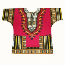 Load image into Gallery viewer, Dashiki fashion design African traditional printed 100% cotton Dashiki T-shirts for unisex Tribal Ethnic Succunct Hippie 2019