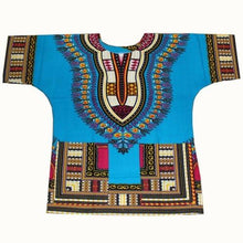 Load image into Gallery viewer, Dashiki fashion design African traditional printed 100% cotton Dashiki T-shirts for unisex Tribal Ethnic Succunct Hippie 2019