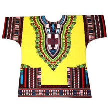 Load image into Gallery viewer, Dashiki fashion design African traditional printed 100% cotton Dashiki T-shirts for unisex Tribal Ethnic Succunct Hippie 2019