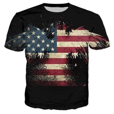 ONSEME Funny Beer Time Letters T Shirts Tee Religion Buddha Print Tshirts Men/Women Cool USA Flag Eagle 3D T Shirt Tees Dropship