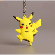 Load image into Gallery viewer, 3D Anime Pokemon Go Key Ring Pikachu Keychain Pocket Monsters Key Holder Pendant Mini Charmander Squirtle Eevee Vulpix Figures