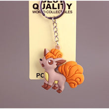 Load image into Gallery viewer, 3D Anime Pokemon Go Key Ring Pikachu Keychain Pocket Monsters Key Holder Pendant Mini Charmander Squirtle Eevee Vulpix Figures