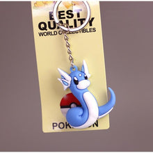 Load image into Gallery viewer, 3D Anime Pokemon Go Key Ring Pikachu Keychain Pocket Monsters Key Holder Pendant Mini Charmander Squirtle Eevee Vulpix Figures