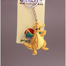 Load image into Gallery viewer, 3D Anime Pokemon Go Key Ring Pikachu Keychain Pocket Monsters Key Holder Pendant Mini Charmander Squirtle Eevee Vulpix Figures