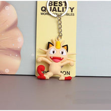 Load image into Gallery viewer, 3D Anime Pokemon Go Key Ring Pikachu Keychain Pocket Monsters Key Holder Pendant Mini Charmander Squirtle Eevee Vulpix Figures