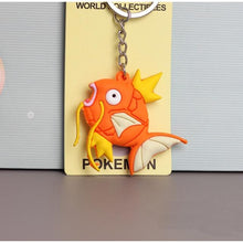 Load image into Gallery viewer, 3D Anime Pokemon Go Key Ring Pikachu Keychain Pocket Monsters Key Holder Pendant Mini Charmander Squirtle Eevee Vulpix Figures