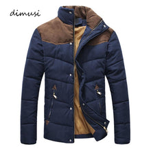 Load image into Gallery viewer, DIMUSI Winter Jacket Men Warm Casual Parkas Cotton Stand Collar Winter Coats Male Padded Overcoat Outerwear Clothing4XL,YA332