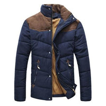 Load image into Gallery viewer, DIMUSI Winter Jacket Men Warm Casual Parkas Cotton Stand Collar Winter Coats Male Padded Overcoat Outerwear Clothing4XL,YA332