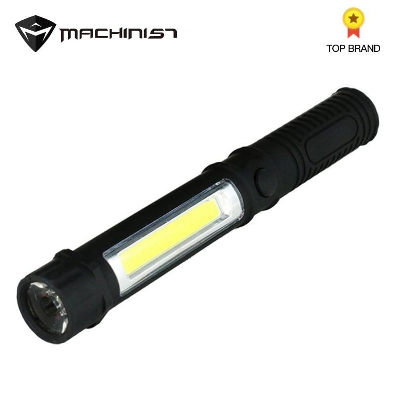 Multifunction LED Torch Mini Pen Light Hanheld Flashlight Auto Car Inspection PVC Handle Repair Tools COB Bottom Magnet