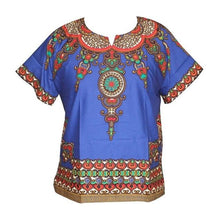 Load image into Gallery viewer, Dashiki fashion design African traditional printed 100% cotton Dashiki T-shirts for unisex Tribal Ethnic Succunct Hippie 2019