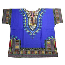 Load image into Gallery viewer, Dashiki fashion design African traditional printed 100% cotton Dashiki T-shirts for unisex Tribal Ethnic Succunct Hippie 2019