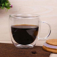 Load image into Gallery viewer, 80/250/350/450ml Heat-resistant Double Wall Glass Cup Beer Coffee Cups Handmade Healthy Drink Mug Tea Mugs Transparent Drinkware