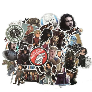 61pcs Movie Game of Thrones Suitcase Decal Sticker Cartoon DIY Scrapbook Craft Decor cosplay prop