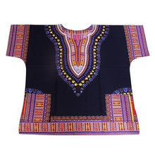 Load image into Gallery viewer, Dashiki fashion design African traditional printed 100% cotton Dashiki T-shirts for unisex Tribal Ethnic Succunct Hippie 2019