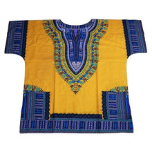 Load image into Gallery viewer, Dashiki fashion design African traditional printed 100% cotton Dashiki T-shirts for unisex Tribal Ethnic Succunct Hippie 2019