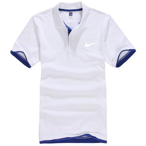 New men's polo shirts high-quality cotton short-sleeved shirts breathable solid polo shirts summer casual business men's wear