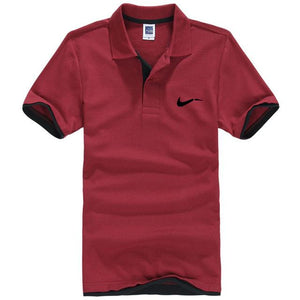 New men's polo shirts high-quality cotton short-sleeved shirts breathable solid polo shirts summer casual business men's wear