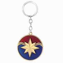 Load image into Gallery viewer, RJ Avengers 4 Mjolnir Infinity War Thor Stormbreaker Axe Keychains Loki Mask The Dark World Carol Danvers Car Keyring Jewelry