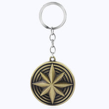 Load image into Gallery viewer, RJ Avengers 4 Mjolnir Infinity War Thor Stormbreaker Axe Keychains Loki Mask The Dark World Carol Danvers Car Keyring Jewelry