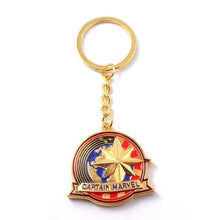 Load image into Gallery viewer, RJ Avengers 4 Mjolnir Infinity War Thor Stormbreaker Axe Keychains Loki Mask The Dark World Carol Danvers Car Keyring Jewelry