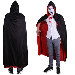 Fashion Capes Cloak Long Velvet Cape for Christmas Halloween Cosplay Costumes