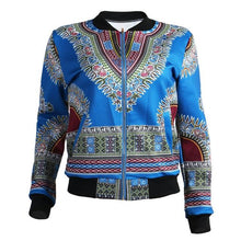 Load image into Gallery viewer, African Print Jacket Women Dashiki Long Sleeve Fashion Dashiki Short Casual Jacket