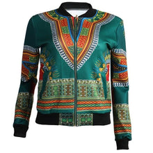 Load image into Gallery viewer, African Print Jacket Women Dashiki Long Sleeve Fashion Dashiki Short Casual Jacket