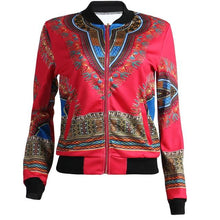 Load image into Gallery viewer, African Print Jacket Women Dashiki Long Sleeve Fashion Dashiki Short Casual Jacket