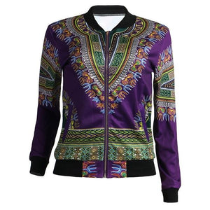 African Print Jacket Women Dashiki Long Sleeve Fashion Dashiki Short Casual Jacket