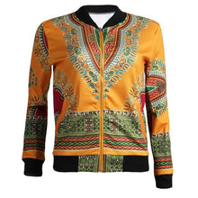 Load image into Gallery viewer, African Print Jacket Women Dashiki Long Sleeve Fashion Dashiki Short Casual Jacket